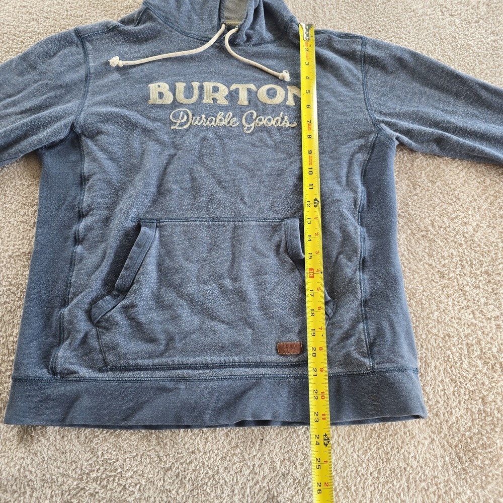Burton Women's Hoodie Sweatshirt Blue Size S "Burton Durable Goods" Spellout‎ - Picture 10 of 15
